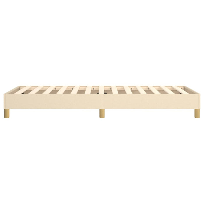 Boxspringbett Creme 90x190 cm Stoff