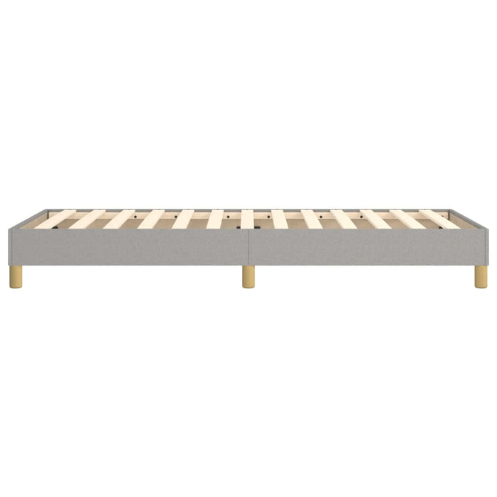 Boxspringbett Hellgrau 100x200 cm Stoff