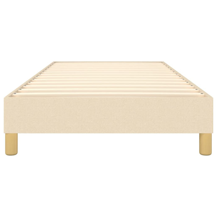 Boxspringbett Creme 100x200 cm Stoff