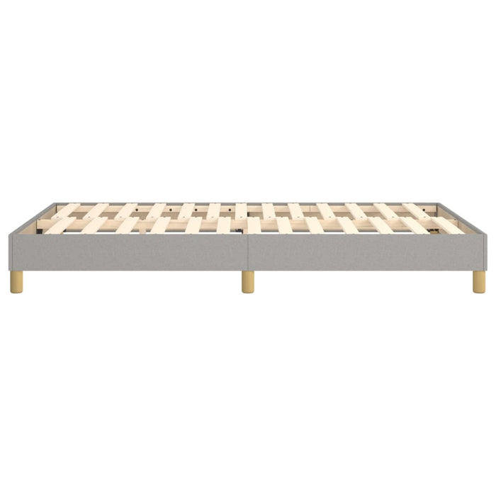Boxspringbett Hellgrau 120x200 cm Stoff