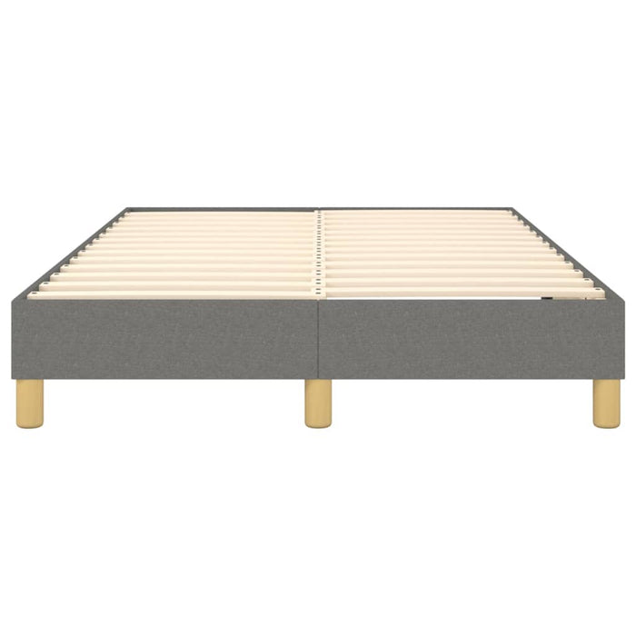 Boxspringbett Dunkelgrau 120x200 cm Stoff