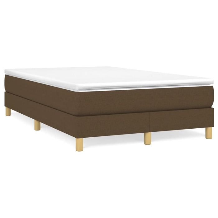 Boxspringbett Dunkelbraun 120x200 cm Stoff