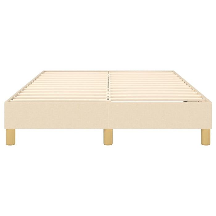 Boxspringbett Creme 120x200 cm Stoff