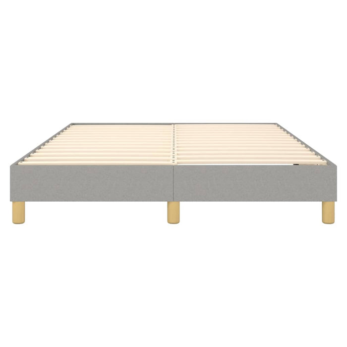 Boxspringbett Hellgrau 140x190 cm Stoff
