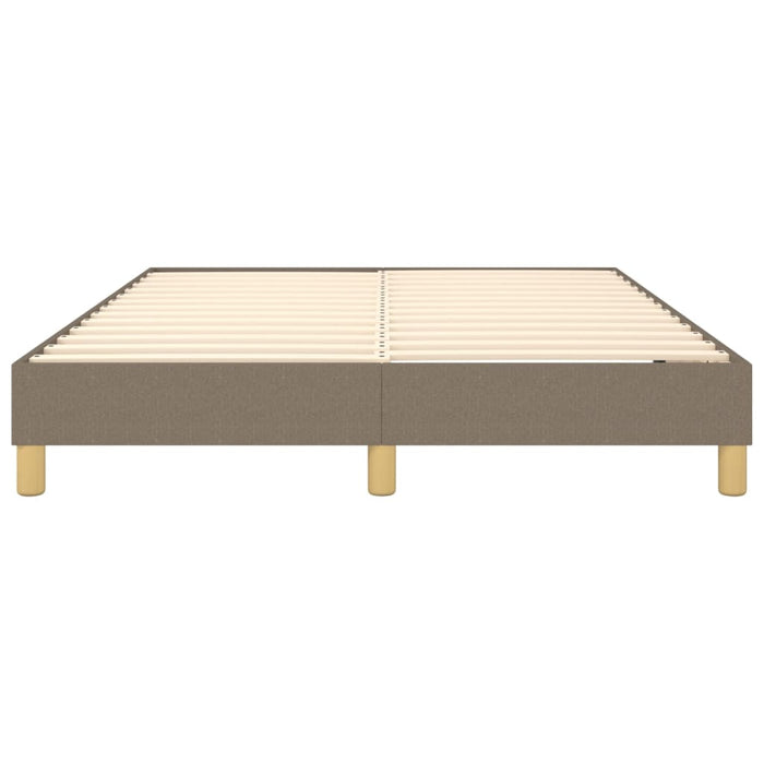 Boxspringbett Taupe 140x190 cm Stoff