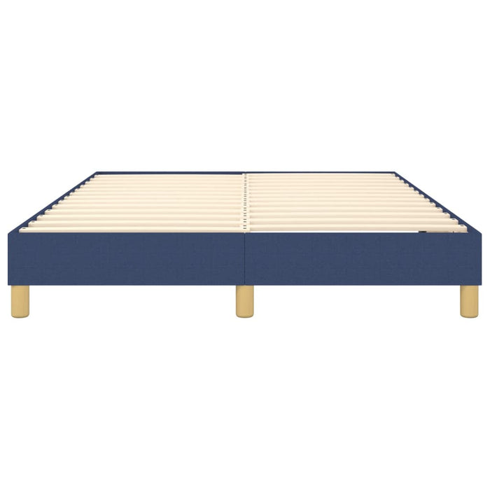 Boxspringbett Blau 140x190 cm Stoff