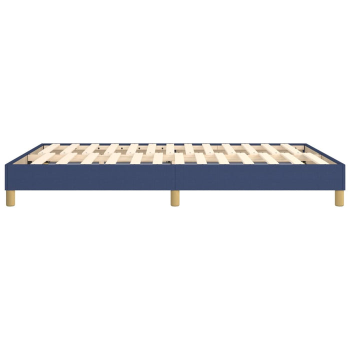 Boxspringbett Blau 140x190 cm Stoff