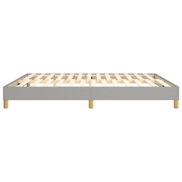 Boxspringbett Hellgrau 160x200 cm Stoff