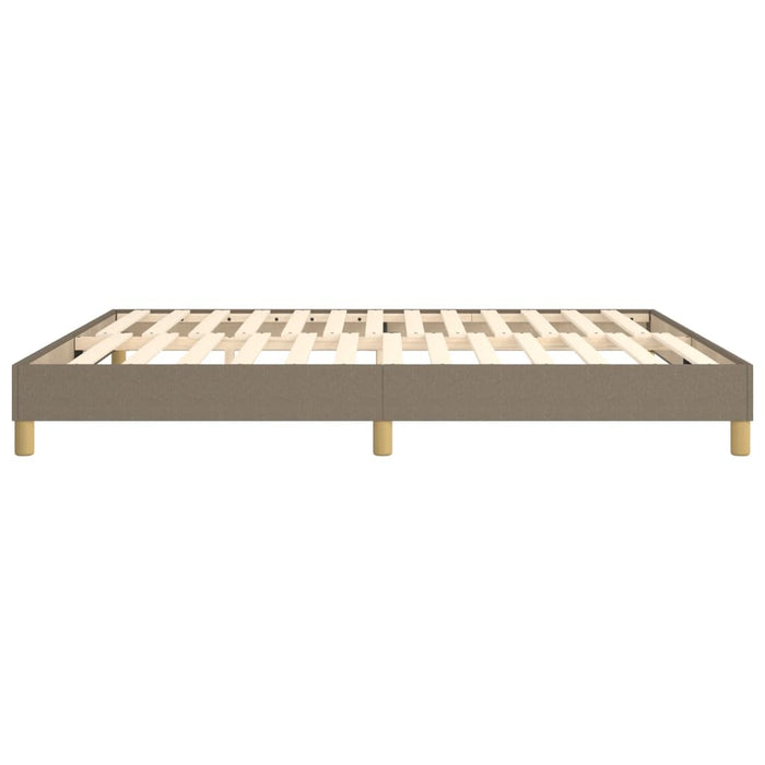 Boxspringbett Taupe 160x200 cm Stoff
