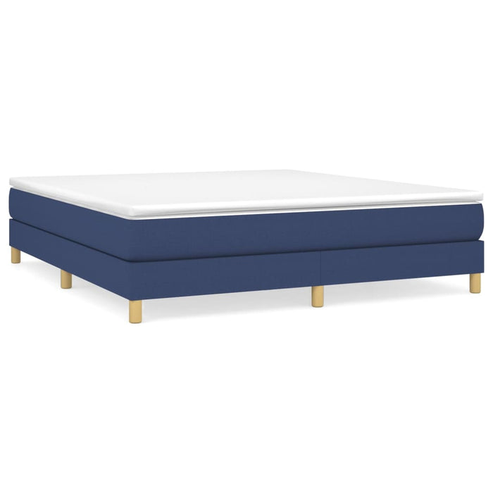 Boxspringbett Blau 160x200 cm Stoff