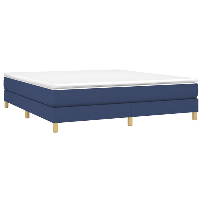 Boxspringbett Blau 160x200 cm Stoff