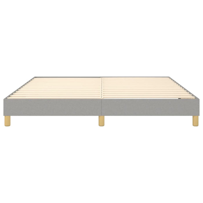 Boxspringbett Hellgrau 180x200 cm Stoff