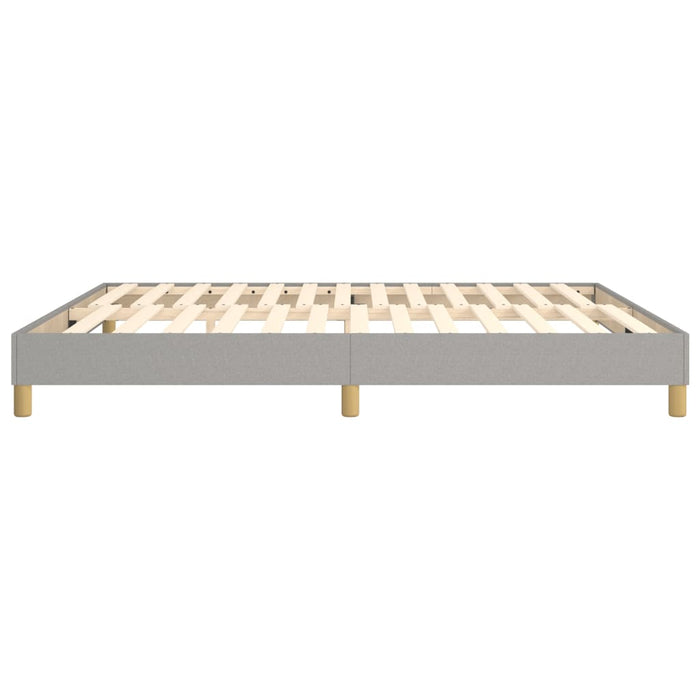 Boxspringbett Hellgrau 180x200 cm Stoff