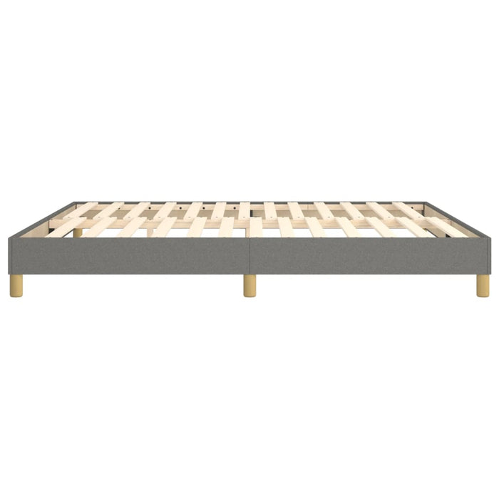 Boxspringbett Dunkelgrau 180x200 cm Stoff