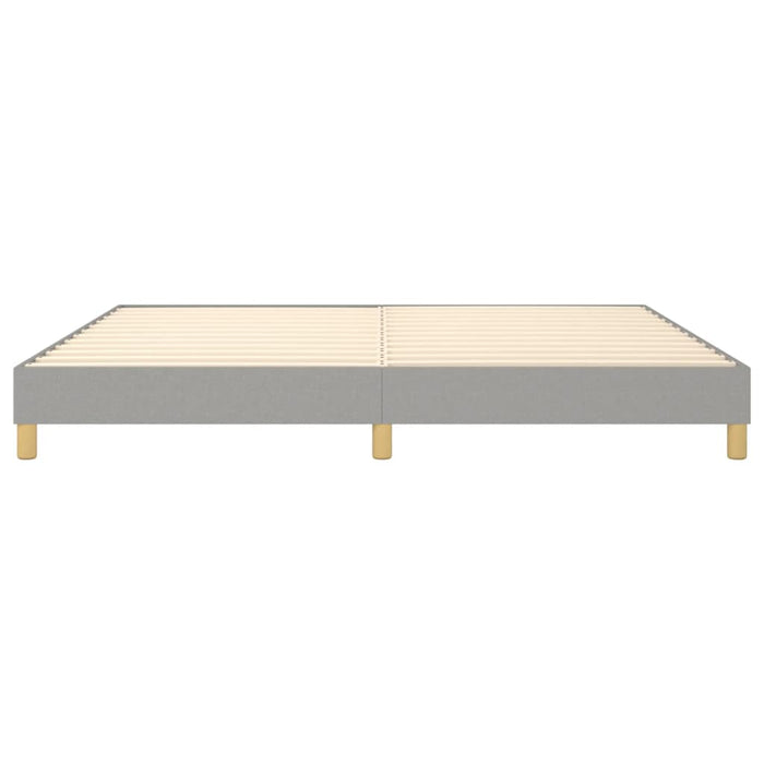 Boxspringbett Hellgrau 200x200 cm Stoff
