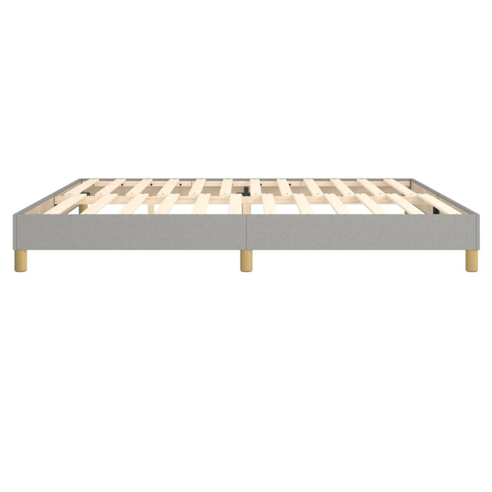 Boxspringbett Hellgrau 200x200 cm Stoff