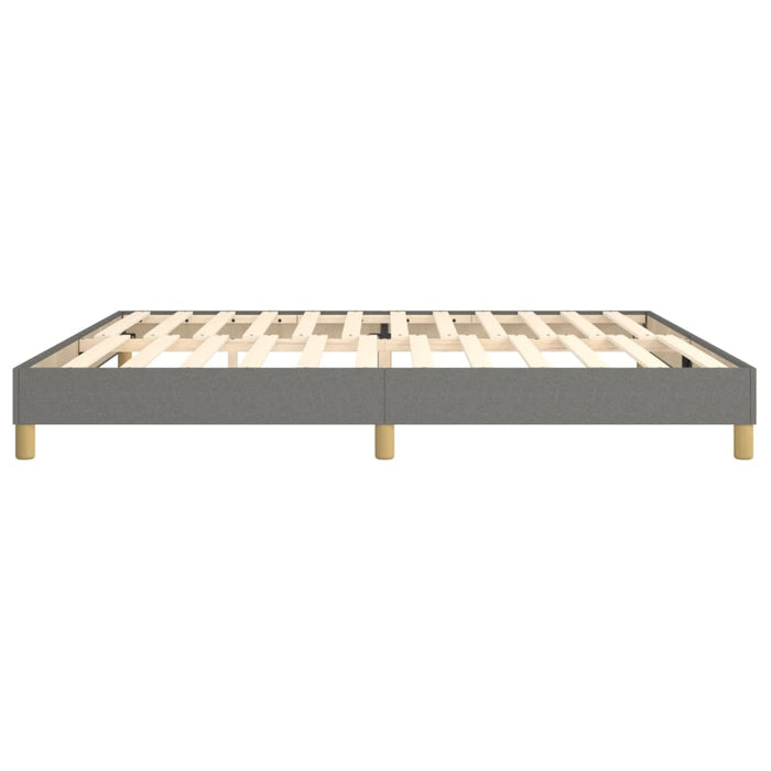 Boxspringbett Dunkelgrau 200x200 cm Stoff