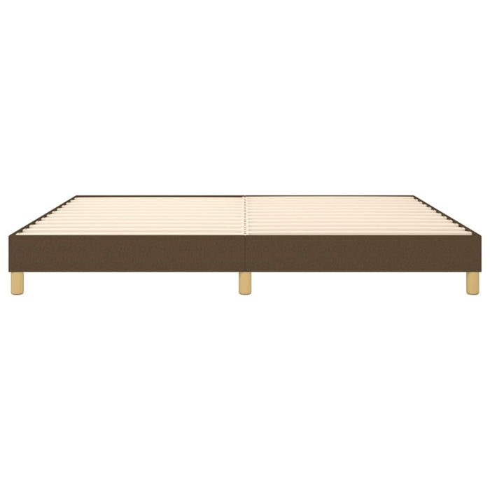 Boxspringbett Dunkelbraun 200x200 cm Stoff