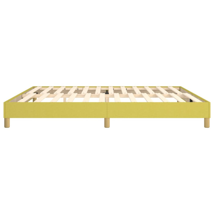 Boxspringbett Grün 200x200 cm Stoff