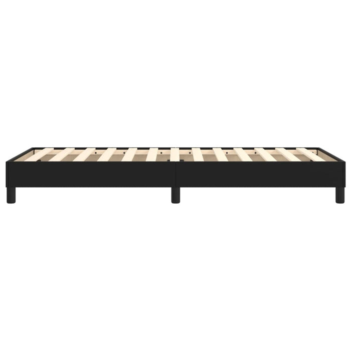 Boxspringbett Schwarz 80x200 cm Kunstleder