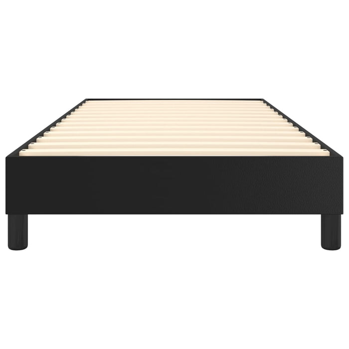Boxspringbett Schwarz 90x190 cm Kunstleder