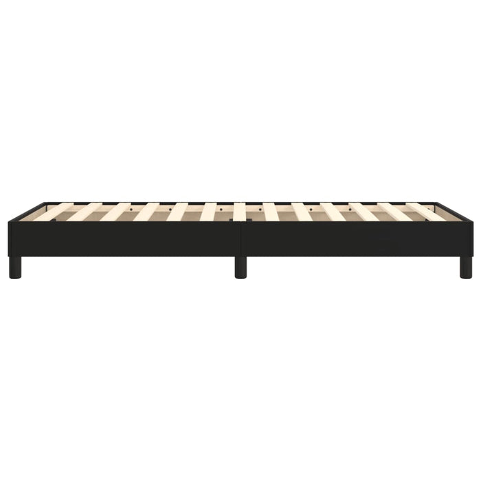 Boxspringbett Schwarz 90x200 cm Kunstleder