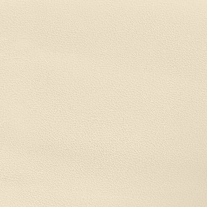 Boxspringbett Creme 90x200 cm Kunstleder