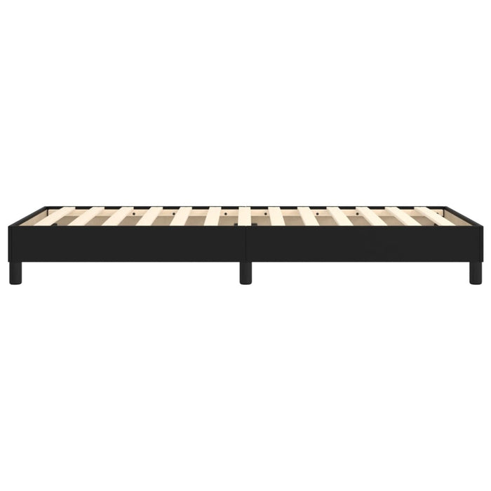 Boxspringbett Schwarz 100x200 cm Kunstleder