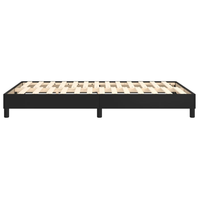 Boxspringbett Schwarz 120x200 cm Kunstleder