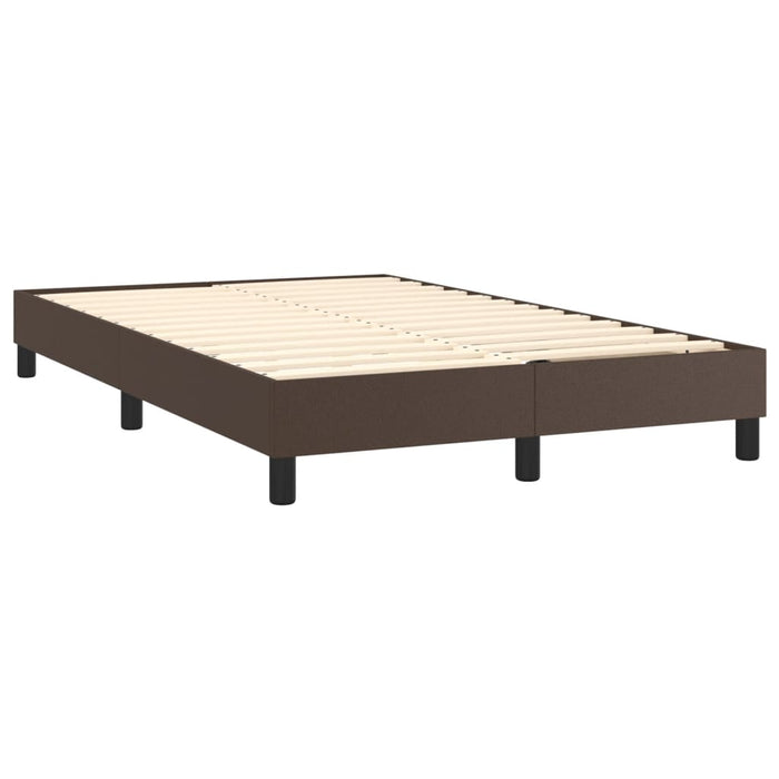 Boxspringbett Braun 120x200 cm Kunstleder