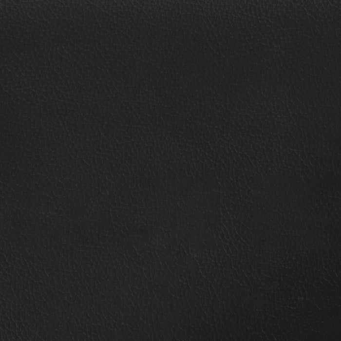 Boxspringbett Schwarz 140x190 cm Kunstleder