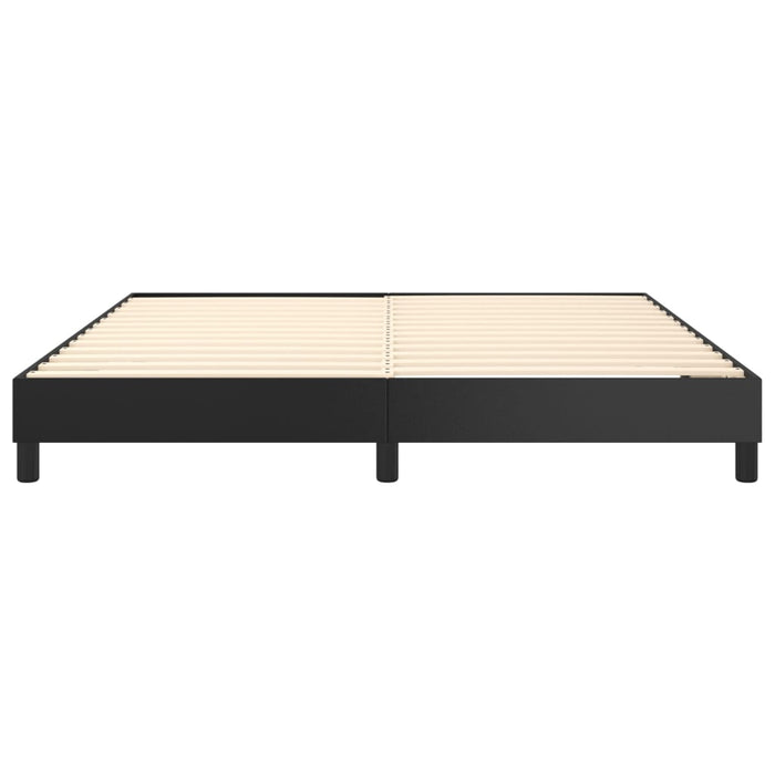 Boxspringbett Schwarz 180x200 cm Kunstleder