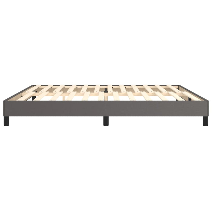 Boxspringbett Grau 200x200 cm Kunstleder