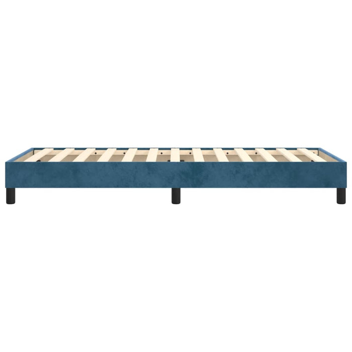 Boxspringbett Dunkelblau 80x200 cm Samt