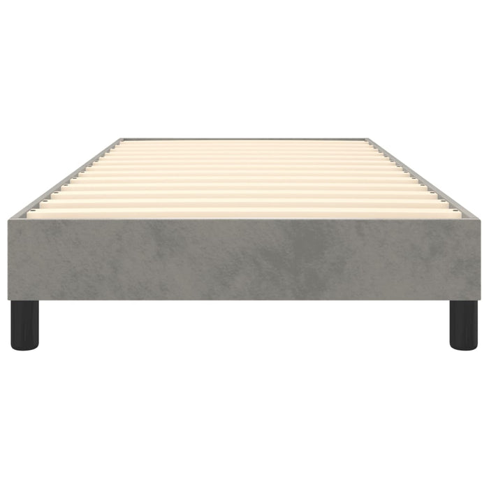 Boxspringbett Hellgrau 90x190 cm Samt