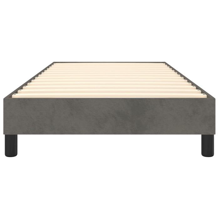 Boxspringbett Dunkelgrau 90x190 cm Samt