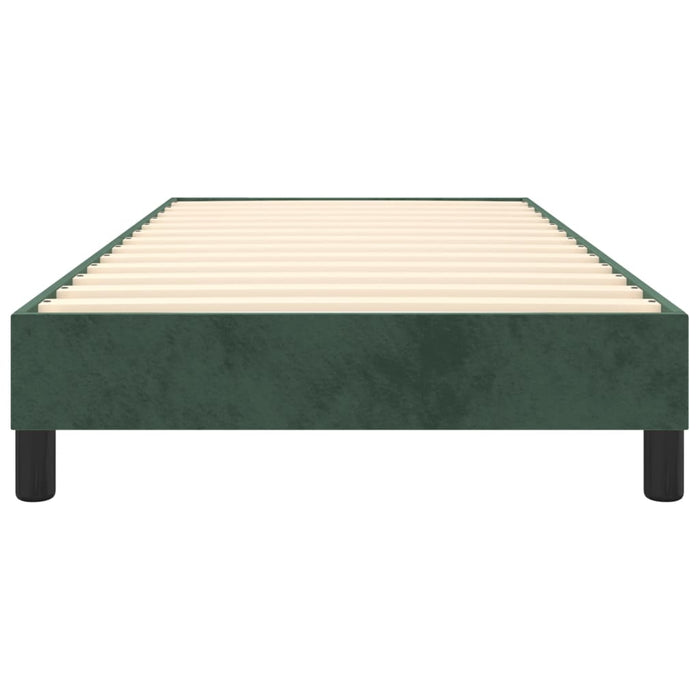 Boxspringbett Dunkelgrün 90x190 cm Samt