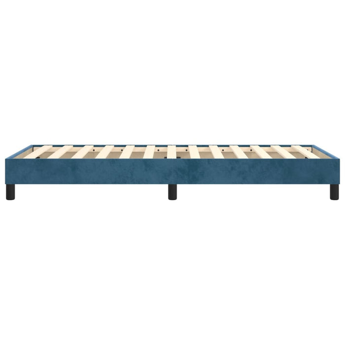Boxspringbett Dunkelblau 90x190 cm Samt
