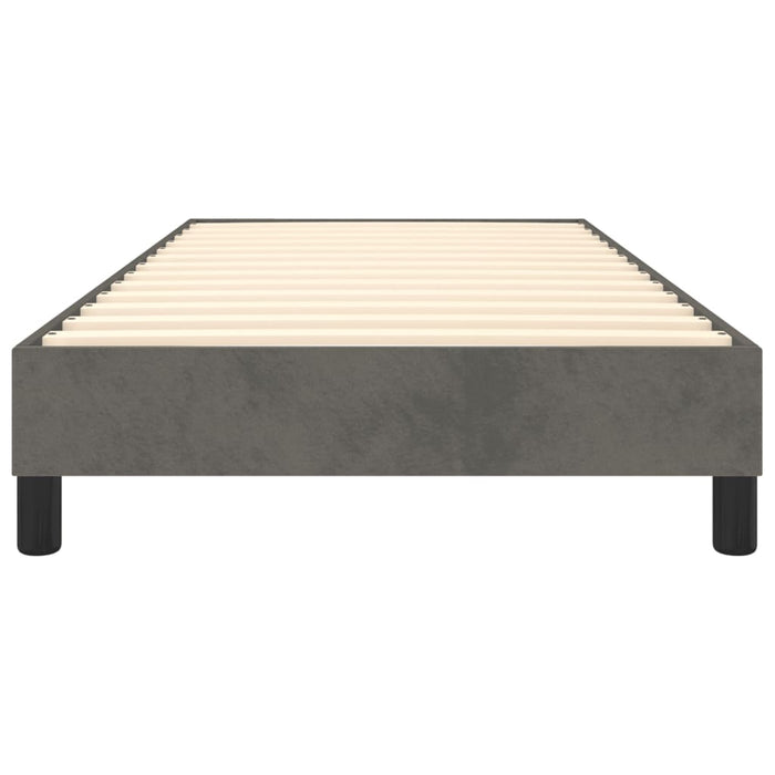 Boxspringbett Dunkelgrau 90x200 cm Samt