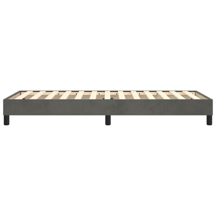 Boxspringbett Dunkelgrau 90x200 cm Samt