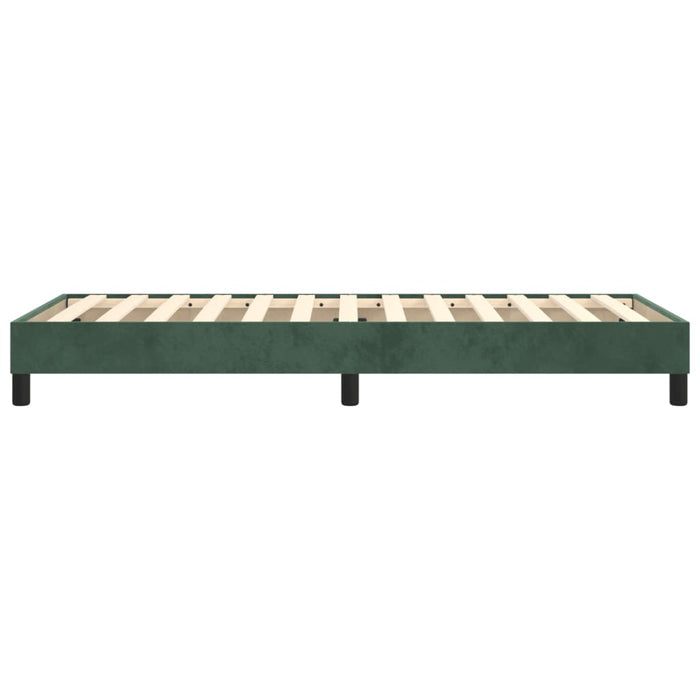 Boxspringbett Dunkelgrün 90x200 cm Samt