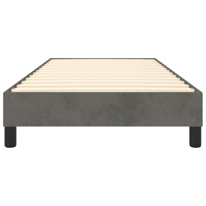 Boxspringbett Dunkelgrau 100x200 cm Samt