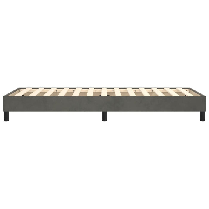 Boxspringbett Dunkelgrau 100x200 cm Samt
