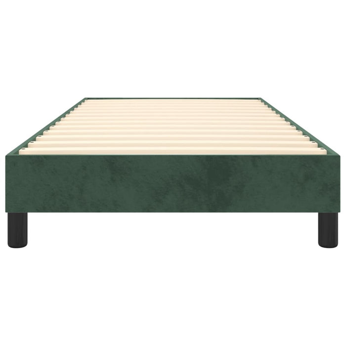 Boxspringbett Dunkelgrün 100x200 cm Samt