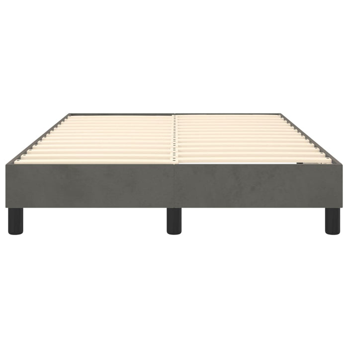 Boxspringbett Dunkelgrau 120x200 cm Samt