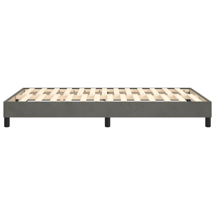 Boxspringbett Dunkelgrau 120x200 cm Samt