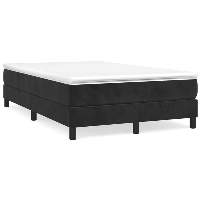 Boxspringbett Schwarz 120x200 cm Samt