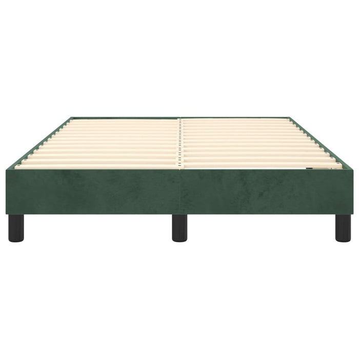 Boxspringbett Dunkelgrün 120x200 cm Samt