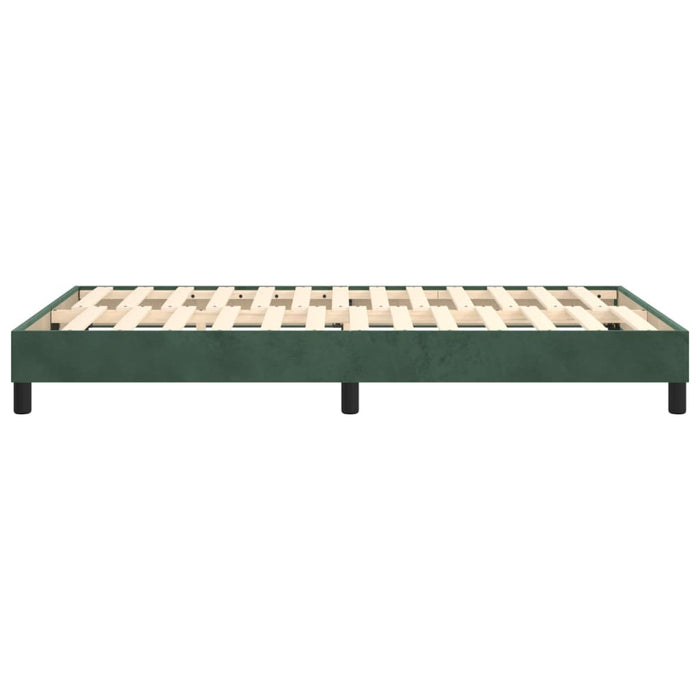 Boxspringbett Dunkelgrün 120x200 cm Samt