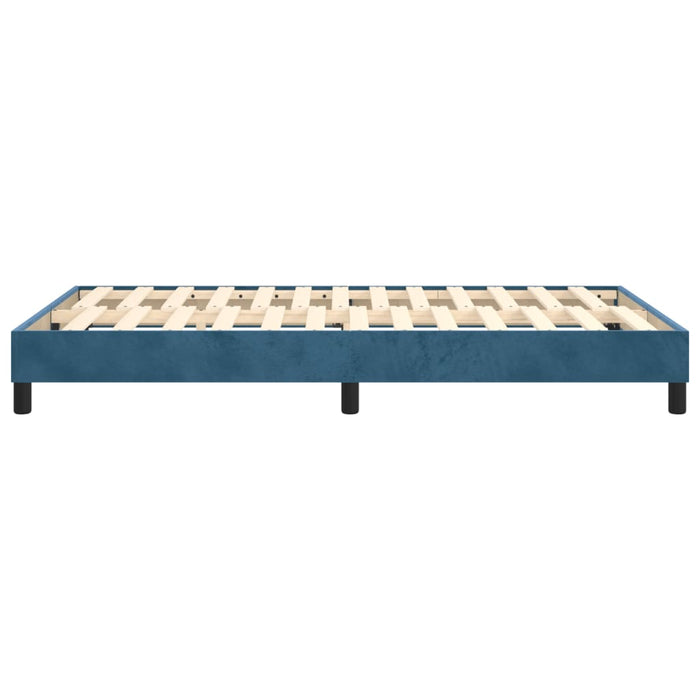 Boxspringbett Dunkelblau 120x200 cm Samt